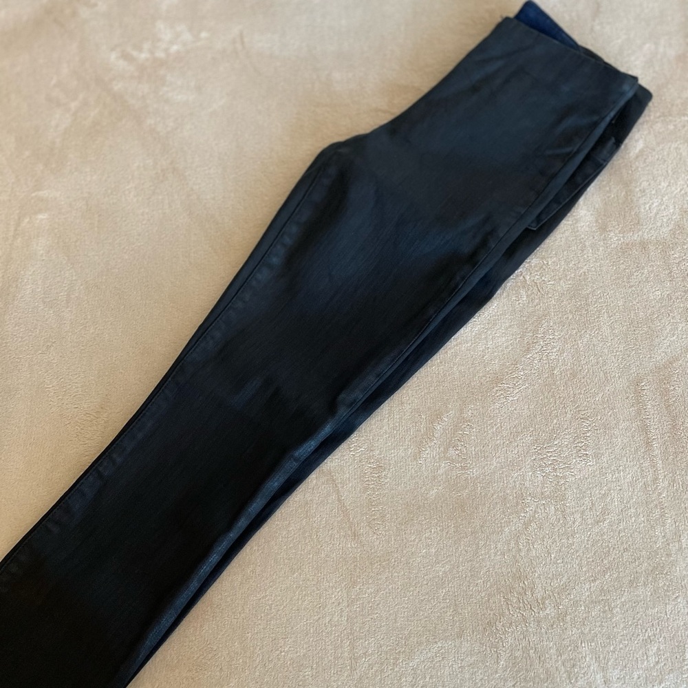 GAP Low Rise Zip Coated Skinny Jeans - Size 25 - Picture 10 of 12